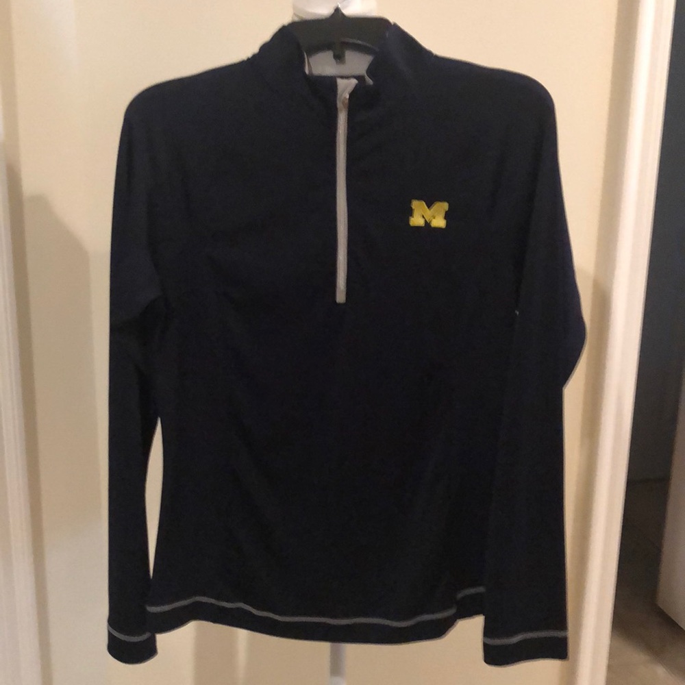 University of Michigan Half Zip Ladies Pullover